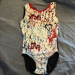 GK  Rare Jordan Chiles Multicolor Artistic Leotard Adult Large